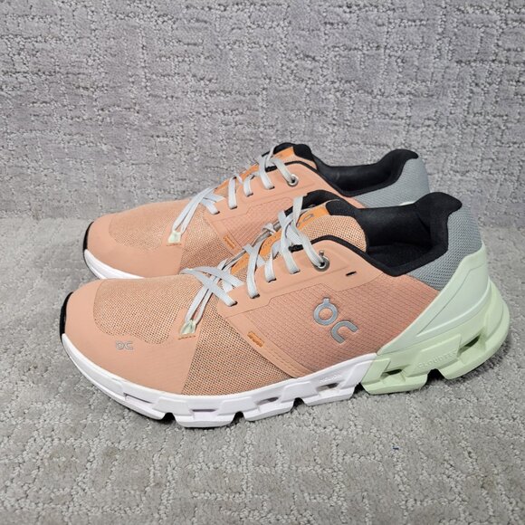 On Running Shoes - On Running Cloudflyer 4 71.98669 Womens Size US 10 Peach Aloe Road Running Shoes